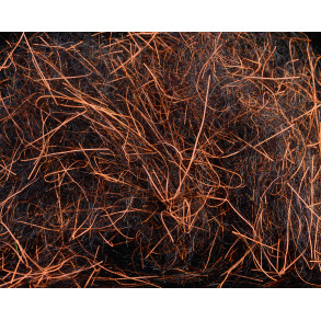 Spawn's UV Simi Seal Dubbing - Black / UV Orange