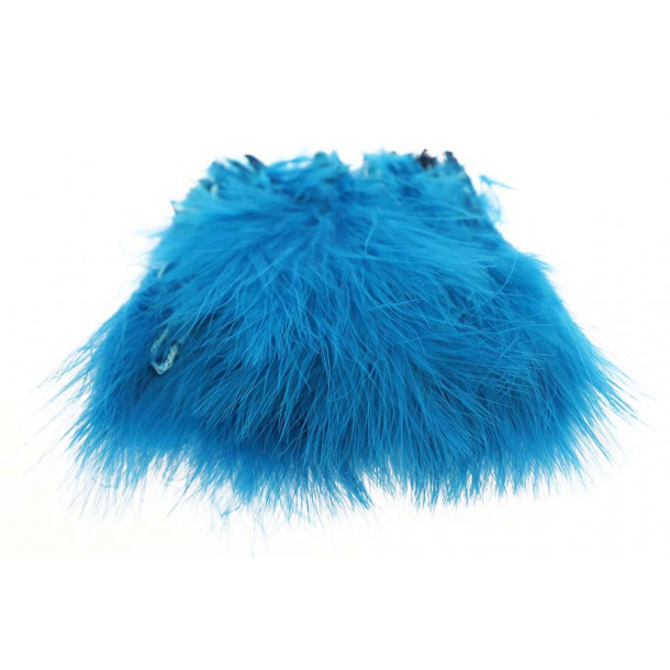 Strung/Blood Quill Marabou - Peacock Blue