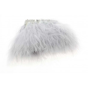 Strung/Blood Quill Marabou - Pearl Grey