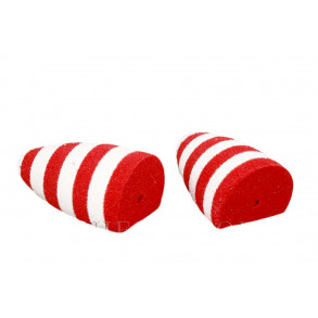Tapered Foam Pop - White/Red