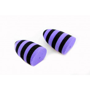 Tapered popper (2 stk) - Black/Purple