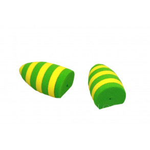 Tapered popper (2 stk) - Chartreuse/Yellow