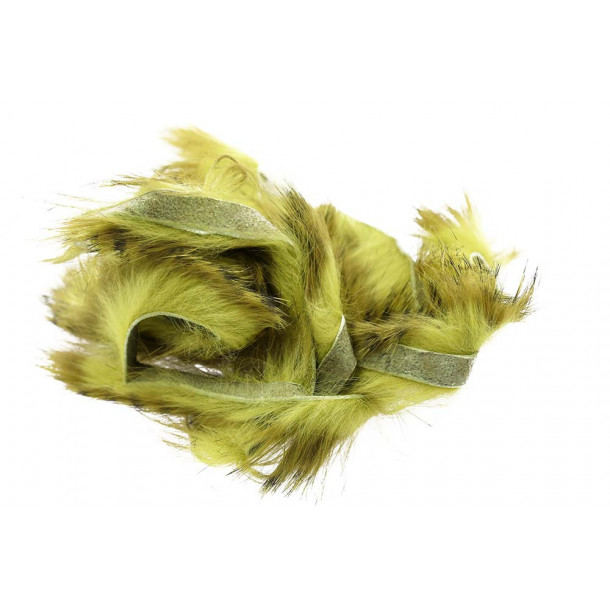 Tiger Barred Magnum Rabbit Strips - Olive/ Black over Lt Olive