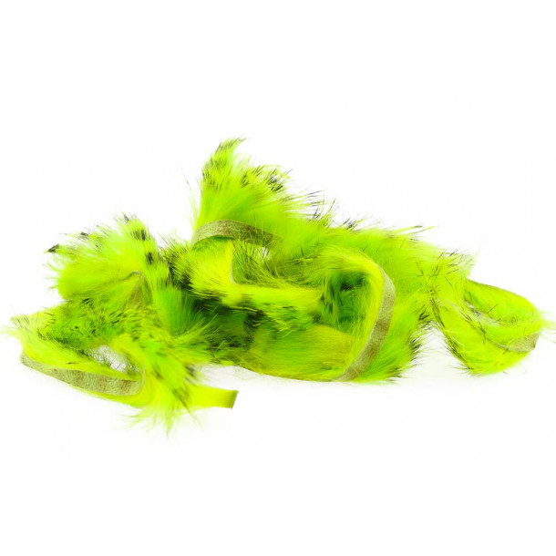 Tiger Barred Rabbit Strips - Black Barred Chartreuse/ Fl. Yellow