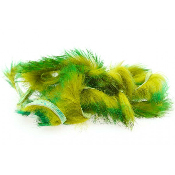 Tiger Barred Rabbit Strips - Green/ Brown over Olive