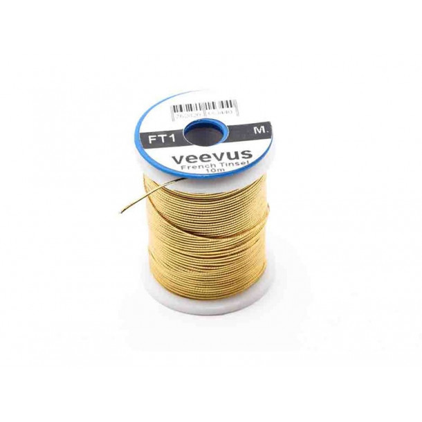 Veevus French Oval Tinsel Gold - S