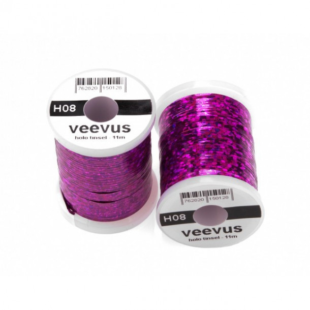 Veevus Holo Tinsel - Fuchsia (M)