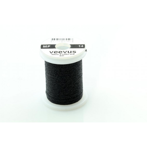 Veevus Mini Flatbraid - Black 14