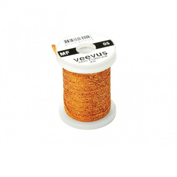 Veevus Mini Flatbraid - Dark Orange 05
