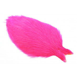 Whiting Coq de leon Cape - White dyed Hot pink