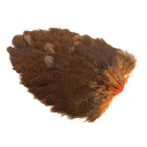 Whiting Coq de leon Hen Saddle - Speckled Burnt Orange