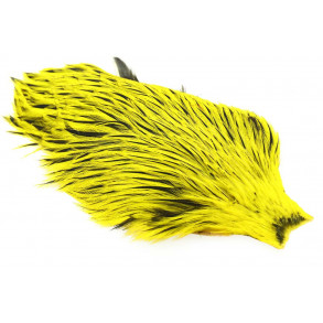 Whiting Freshwater Streamer Cape - Silver badger/Yellow