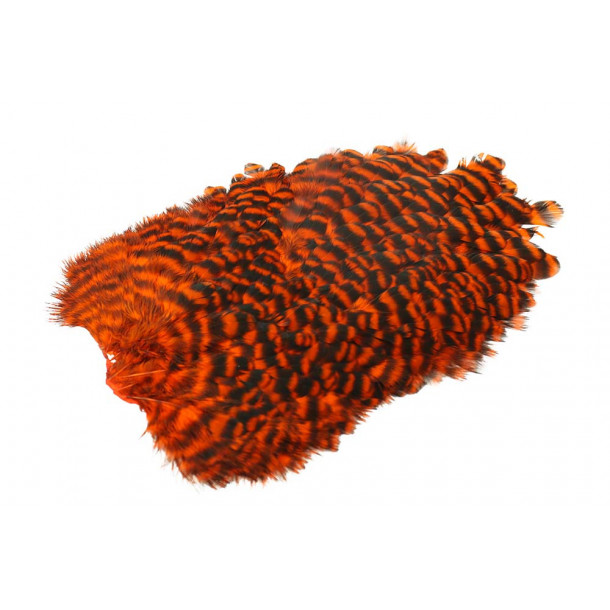 Whiting Hen Soft saddel - Grizzly Orange