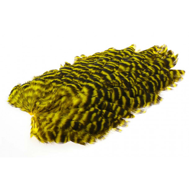 Whiting Hen Soft saddle - Fluo. Grizzly Yellow