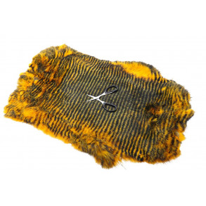 Whole Rabbit Pelts - Barred Sunburst