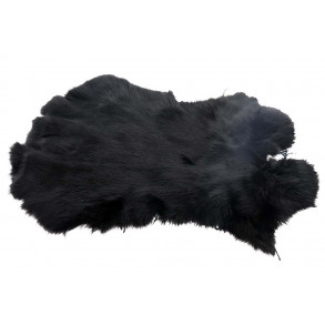 Whole Rabbit Pelts - Black