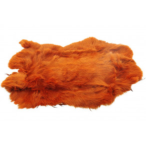 Whole Rabbit Pelts - Crawdad Orange