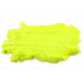 Whole Rabbit Pelts - Flou. Yellow