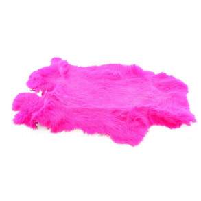 Whole Rabbit Pelts - Hot Pink