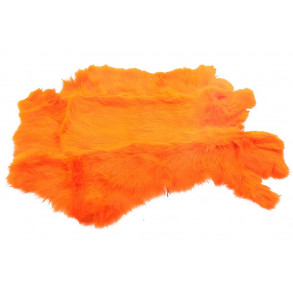 Whole Rabbit Pelts - Orange