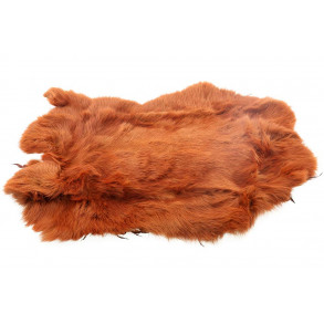 Whole Rabbit Pelts - Rusty Brown