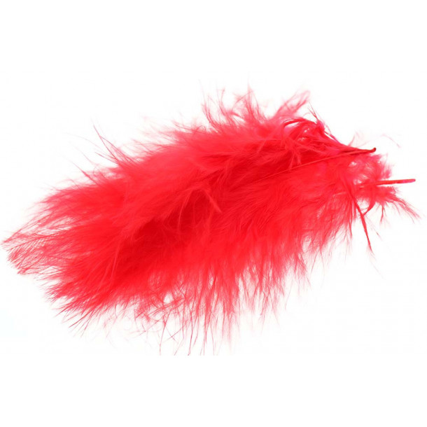 Wolly Bugger Marabou - Fluo Red