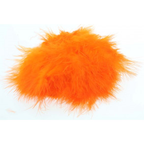Wolly Bugger Marabou - Hot Flourescent Orange