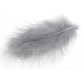 Wolly Bugger Marabou - Shad Grey