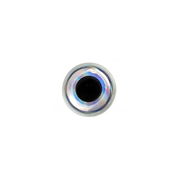 3D Epoxy Eyes - 3 mm - Silver