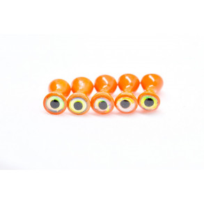 FutureFly - 3D Dumbell Eye - Fl. Orange - 4 mm