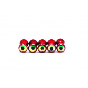 FutureFly - 3D Dumbell Eye - Fl. Red - 4 mm