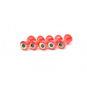 FutureFly - 3D Dumbell Eye - Metallic Red - 4 mm