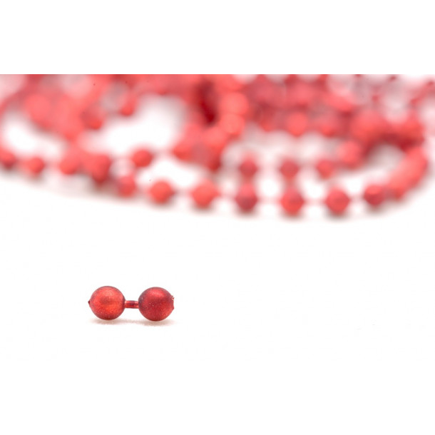 FutureFly - Bead Chain Eyes - 3,2 mm - Mat Metallic Red