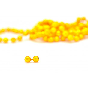 FutureFly - Bead Chain Eyes - 2 mm - Mat Metallic Yellow