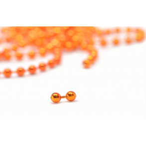 FutureFly - Bead Chain Eyes - 2 mm - Metallic Golden Orange