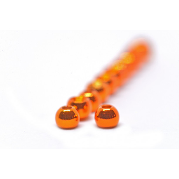 FutureFly - Brass Beads - 5 mm - Metallic Golden Orange