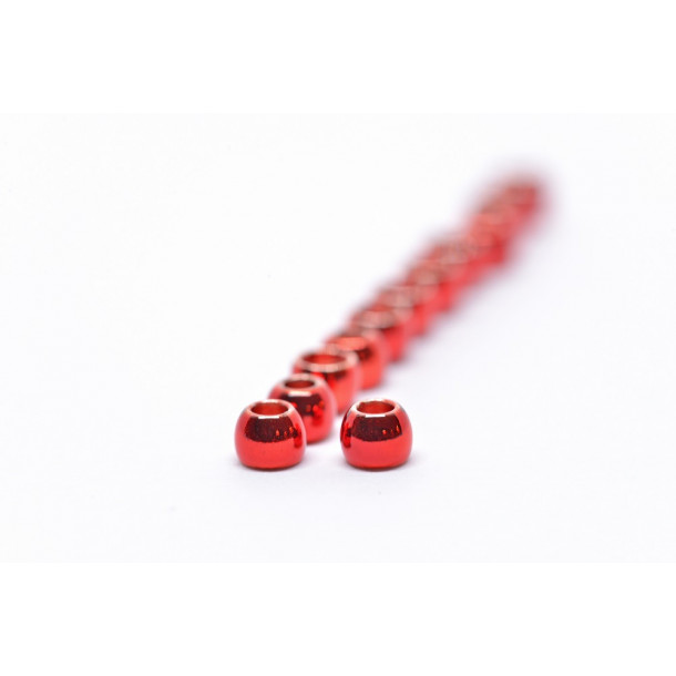 FutureFly - Brass Beads - 5 mm - Metallic Red