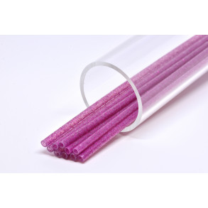 FutureFly - Predator Tubes - Clear with pink glitter