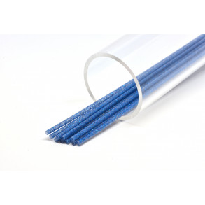 FutureFly - Tube - 3 mm soft Glitter - Blue with Blue Glitter