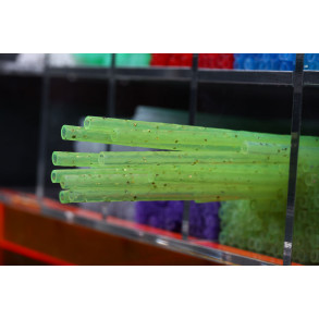 FutureFly - Tube - 3 mm soft Glitter - FL. Green Gold Glitter