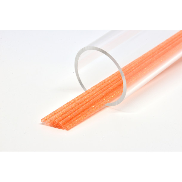 FutureFly - Tube - 3 mm soft Glitter - Salmon/Gold