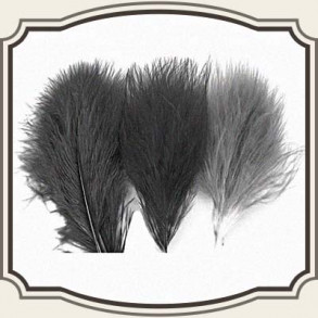 Store løse Marabou fjer