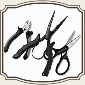 Tænger, lineklippere, Pin on Reel, mf.