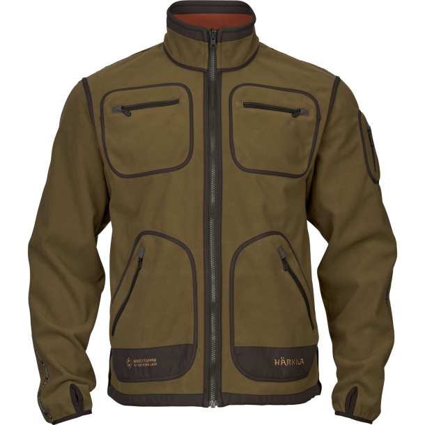 Hrkila Kamko fleece Dark olive/Arabian spice