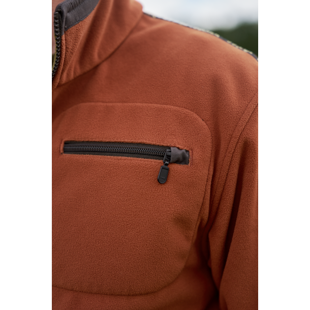 Hrkila Kamko fleece Dark olive/Arabian spice