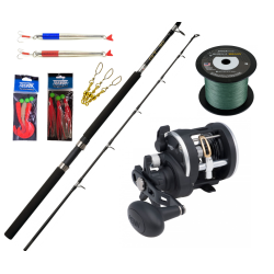 Pirkest Komplet med ABU pirkestang og Penn havhjul