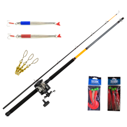 Pirkest Komplet med Daiwa Pirkestang og Daiwa havhjul