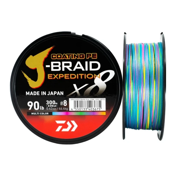 Daiwa J-Braid Expedetion X8 multicolor  Fletline Pspoling