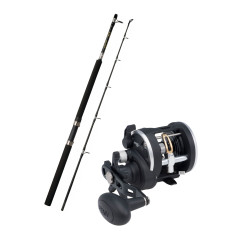 Pirkest med ABU pirkestang og Penn havhjul
