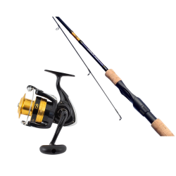 Fiskest med Daiwa fiskestang og Daiwa Fiskehjul